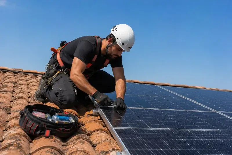 Maintenance et monitoring de panneaux solaires à Joncels